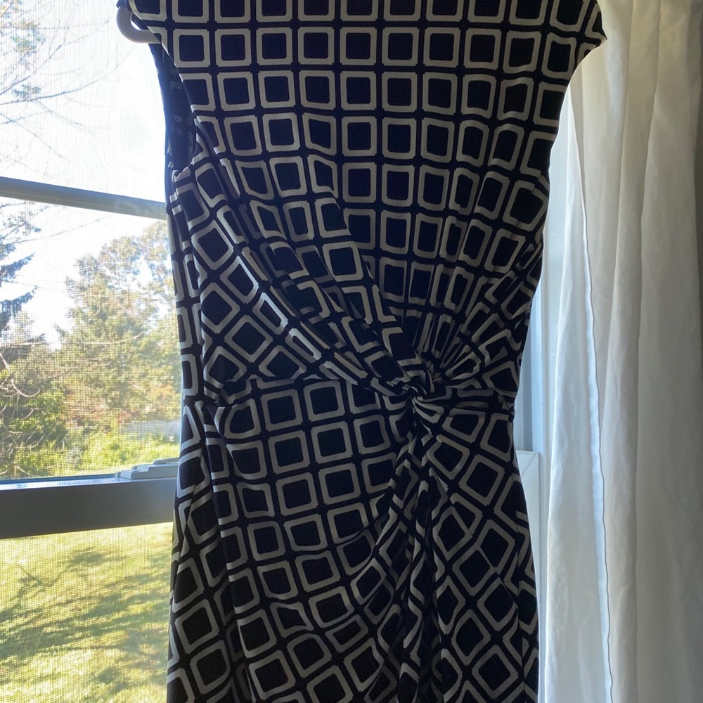 Lauren by Ralph Lauren Dress black white squares